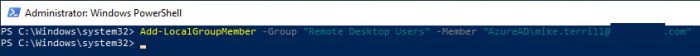 How to add AAD users to the Remote Desktop Users Group | Mike's Tech Blog